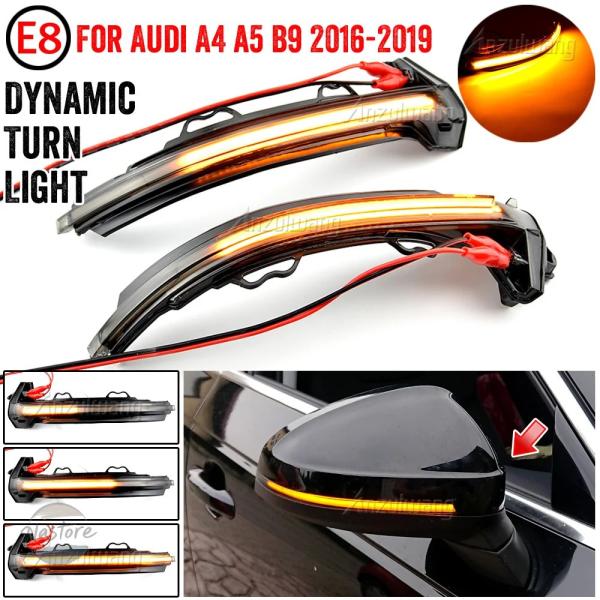並行輸入品 rs5 a4 a5 b9 アウディ サイドミラー カスタムパーツ アクセサリー ブリンカー ダイナミック led ターンシグナル ブリンク ライト 