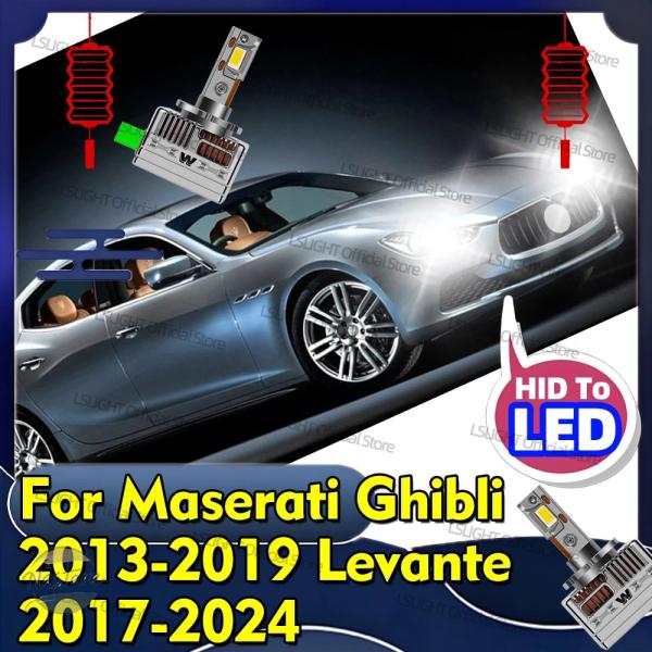 並行輸入品 マセラティ ギブリ 2013-2019、レヴァンテ 2017-2024、クアトロポルテ GT Mk6 2014-2018 用 LED ヘッドライト 