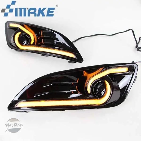 並行輸入品 フォード フィエスタ 2013 2014 2015 2016 用 デイタイム ランニング ライト LED フロント フォグランプ DRL 防水 デイ