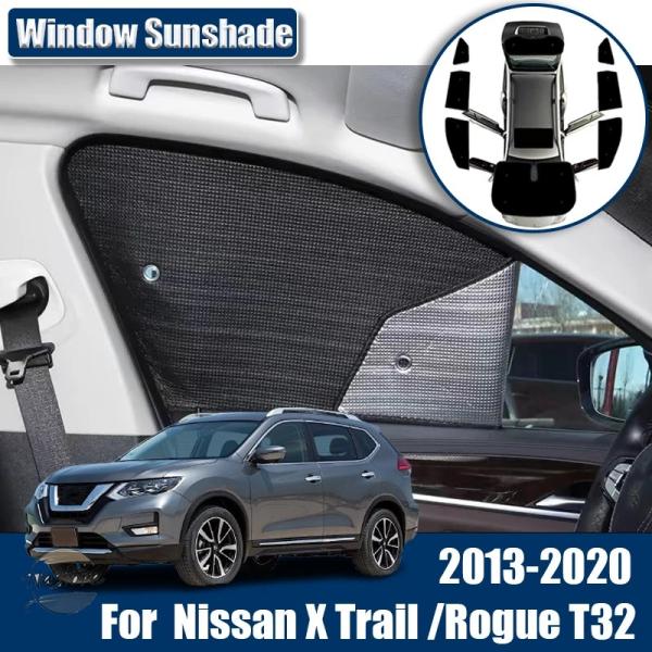 並行輸入品 日産エクストレイル ローグ T32 2013-2020 2017 2018 用自動車用サンバイザー、サンシェード、フロントガラス、UVカットバイザーカバー、工具、自動