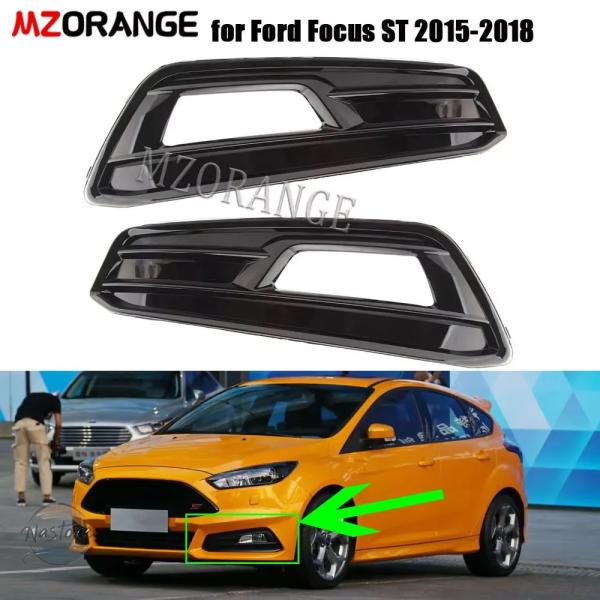 並行輸入品 フォード フォーカス ST 2015-2018 用フォグランプカバー フロントバンパーグリル フォグランプ ヘッドライトカバー フレーム穴保護 カー