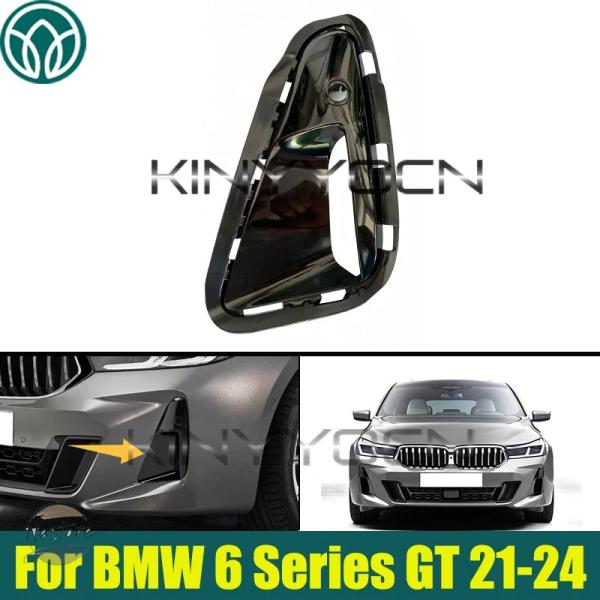 並行輸入品 BMW 6シリーズ G32 GT 2021 2022 2023 2024用フロントバンパーエアベントトリムパネル、バンパーフォグランプグリルカバーフ