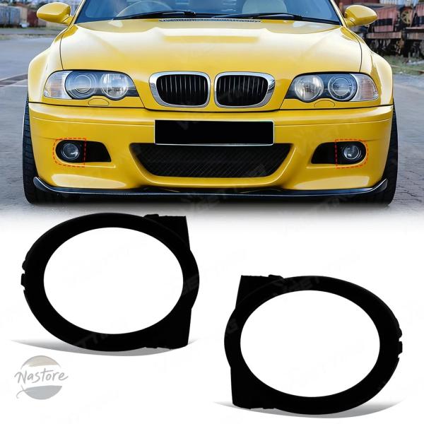 並行輸入品 BMW E46 M3 2001 2002 2003 2004 2005 2006 フロントバンパーフォグランプフードカーアクセサリー用ブラックフォグ