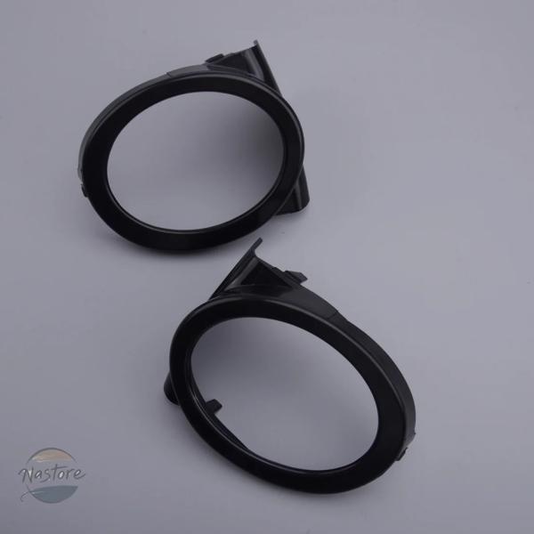 並行輸入品 ブラックフォグランプカバートリムリング 1ペア 51112695255 51112695256 BMW E46 M3 2001 2002 2003 