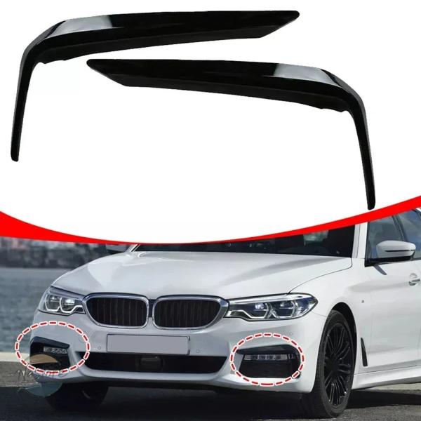 並行輸入品 BMW 5シリーズ G30 G31 Mスポーツ用フロントバンパーフォグライトカバートリム。2016年から2020年までのモデルに最適なフィット感とス