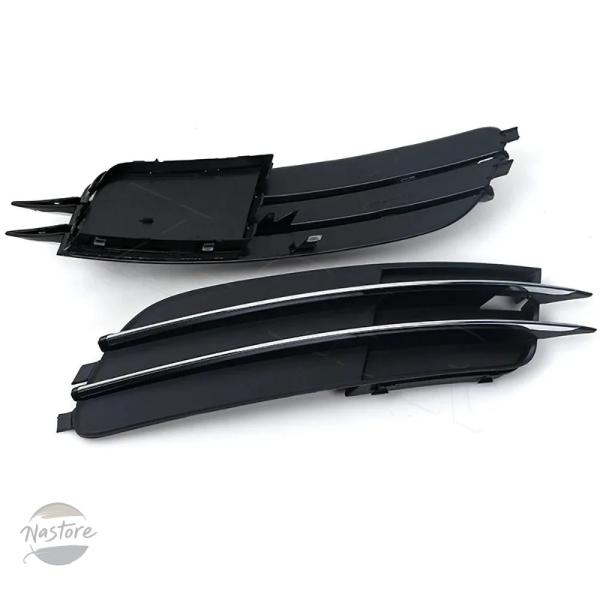 並行輸入品 アウディ A6 C7 セダン/アバント 2011-2015 前期型用 フロントバンパーグリルカバー フォグランプカバー ランプマスク