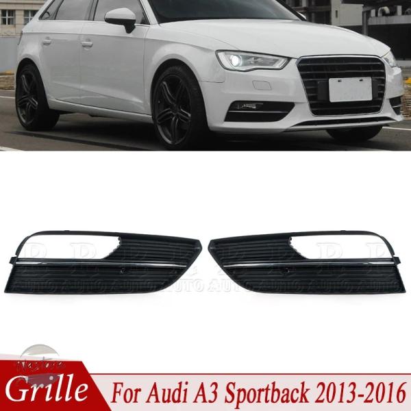 並行輸入品 アウディ A3 スポーツバック 2013-2016 車用 フロントバンパー フォグランプ フレーム フォグライト グリル トリム フォグランプ カバ