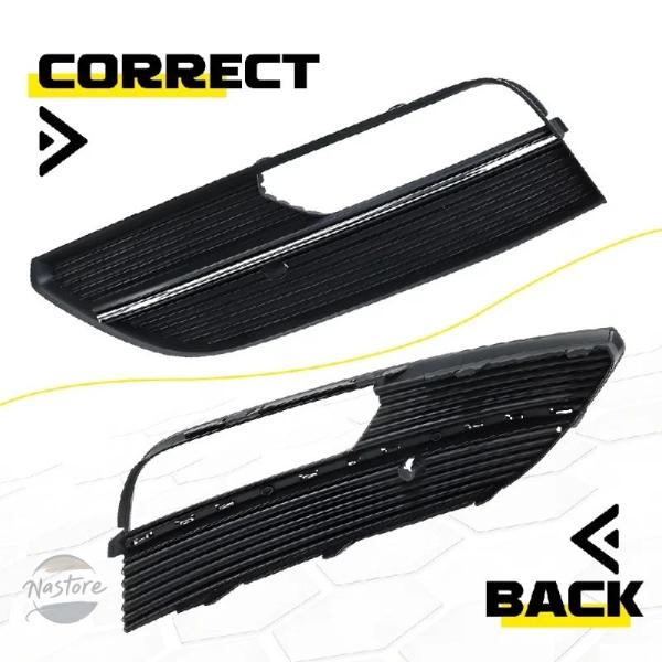 並行輸入品 アウディ A3 2012 2013 2014 2015 2016 用フォグランプカバー左右 フロントバンパーグリルトリム 8V3807682 8V3