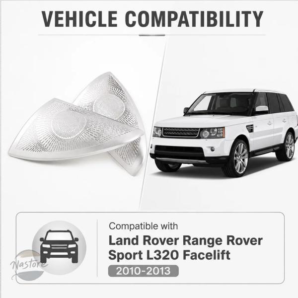 並行輸入品 ランドローバー レンジローバー スポーツ L320 フェイスリフト 2010 2011 2012 2013 用 2個入り 車用ドアオーディオカバー 