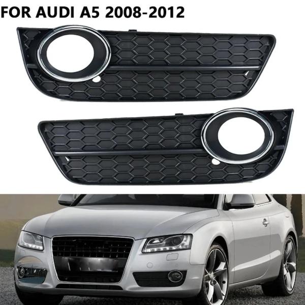 並行輸入品 アウディA5 2008 2009 2010 2011 2012用フォグランプライトグリルカバー、ハニカムフォグランプシェード、自動車装飾部品