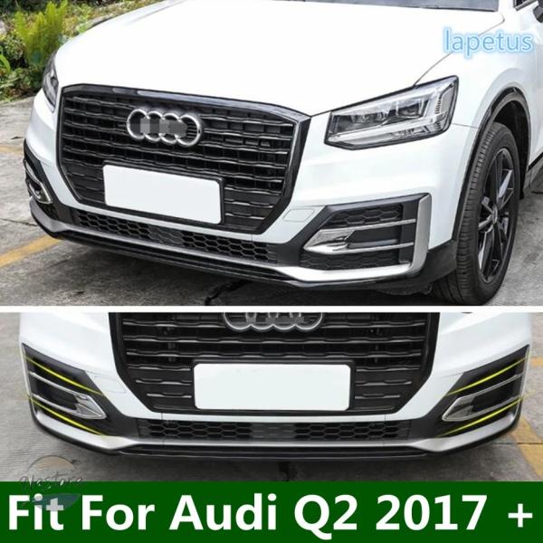 並行輸入品 アウディ Q2 2017 - 2020 用フロントヘッドフォグランプ、フォグライトランプ、アイリッドアイブロウデコレーションフレームカバートリム、A