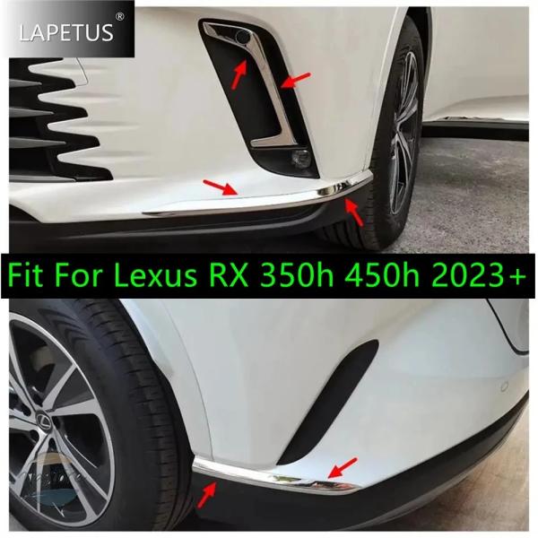 並行輸入品 レクサス RX 350h 450h 2023 - 2025 用フロント＆リアバンパープロテクトコーナーフォグランプアイリッドアイブロウカバートリムカ