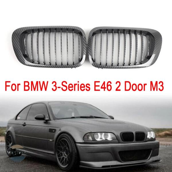 並行輸入品 e46 m3 BMW カーボン カスタムパーツ アクセサリー グリル シリーズ ドア 年式 フェイスリフト フロントバンパー キドニー カーボンファ