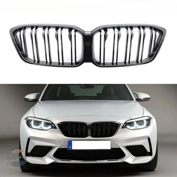 並行輸入品 m2c f87 BMW グリル カスタムパーツ アクセサリー コンペティション クーペ 交換用 グロスブラック abs フロントバンパー キドニー