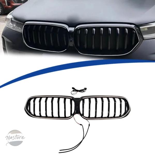 並行輸入品 g32 BMW グリル カスタムパーツ アクセサリー シリーズ グロスブラック led イルミネーション フロント シングルラインスタイル