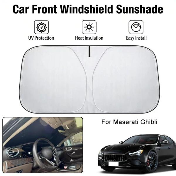 並行輸入品 カスタムパーツ アクセサリー マセラティ ギブリ 車内保護 用折 カー フロントガラス サンシェード カット 断熱材
