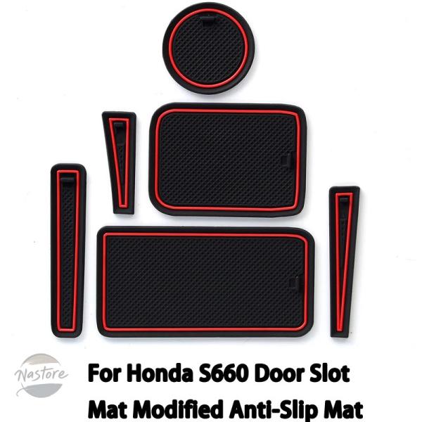 並行輸入品 s660 ホンダ カスタムパーツ アクセサリー ドアスロットマット 改良型滑 マット 車内 アームレスト 収納 ボックス ウォーターコースター