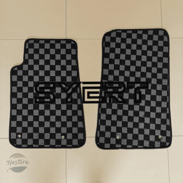 並行輸入品 カマロ シボレー フロアマット カスタムパーツ アクセサリー カーペット ハンドル jdm チェッ カー ボード 全天候型 ユニバーサル 保護
