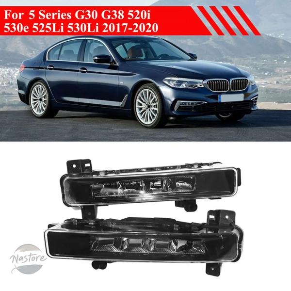 並行輸入品 BMW G30 G31 G32 530E 530I 540I M5 M550I 2017-2020用 フロント LEDフォグランプ/デイタイムランニ