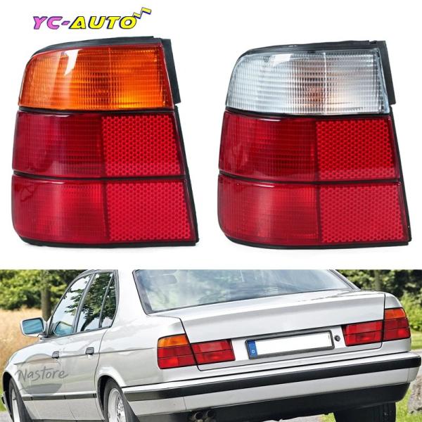 並行輸入品 63211384010 63211384009 BMW 5シリーズ E34 1988-1995用リアテールライトバンパーライトテールライトブレーキラ