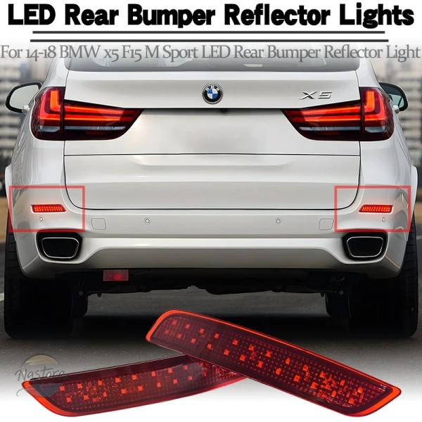 並行輸入品 12V  LEDリアフォグランプバンパーライト 14-18 BMW X5 F15 Mスポーツ用  LEDリアバンパーリフレクターライト フォグランプ