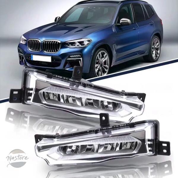 並行輸入品 BMW X3 G01 G08 X4 G02  2017 - 20 2021用  LEDフロントバンパーDRLデイタイムランニングライトフォグランプカ