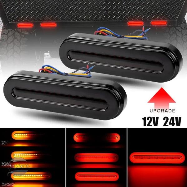 並行輸入品 ヤマハスズキホンダのATV用3 in 1 LEDテールブレーキ ウィンカーライト シーケンシャル55 LEDストップDRLランニングライト