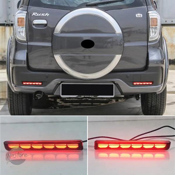 並行輸入品 トヨタ ラッシュ ルクシオ  2014 - 16 用 カー フラッシング 1 ペア 車用  LED リア リフレクター ランプ フォグランプ ブレー