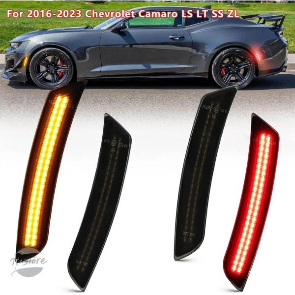 並行輸入品 カマロ シボレー カスタムパーツ アクセサリー led サイド マー カー ライト フロント リア ランプ 車用