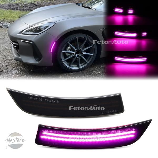 並行輸入品 gr86 zn8 zd8 トヨタ ウインカー カスタムパーツ アクセサリー アンバー ホワイト led サイド マー カー インジケーター ランプ 