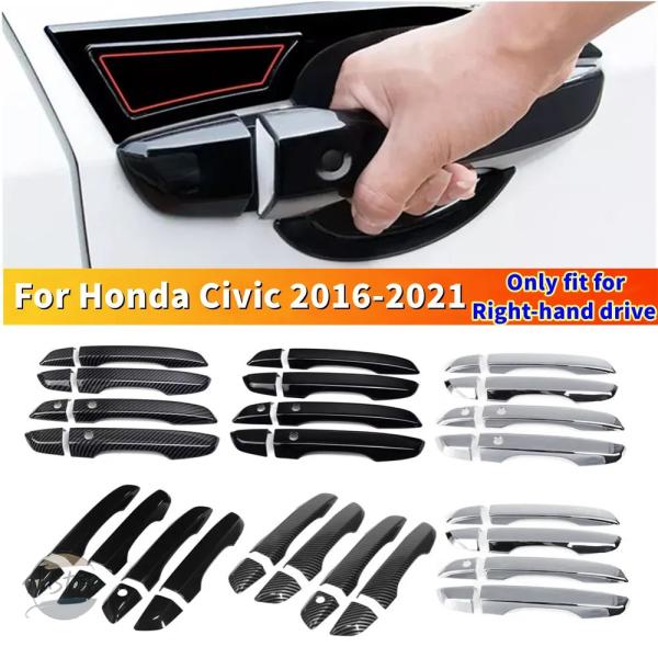 並行輸入品 シビック ホンダ ステッカー カスタムパーツ アクセサリー カバー セット rhd ホンダシビックセダン 外装 スマートドア ハンドル フレーム ト