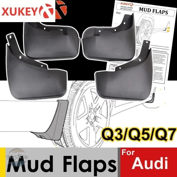 並行輸入品 sq5 q3 q7 アウディ マッドガード  パーツ アクセサリー フェンダー 用 xukey 車用 マッドフラップ スプラッシュ ガード フロント