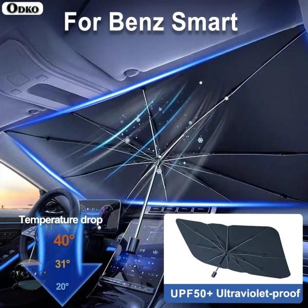 並行輸入品 フォーツー メルセデスベンツ  パーツ アクセサリー スマート ブラバス 車用 フロントガラス サンシェード フロントシェード