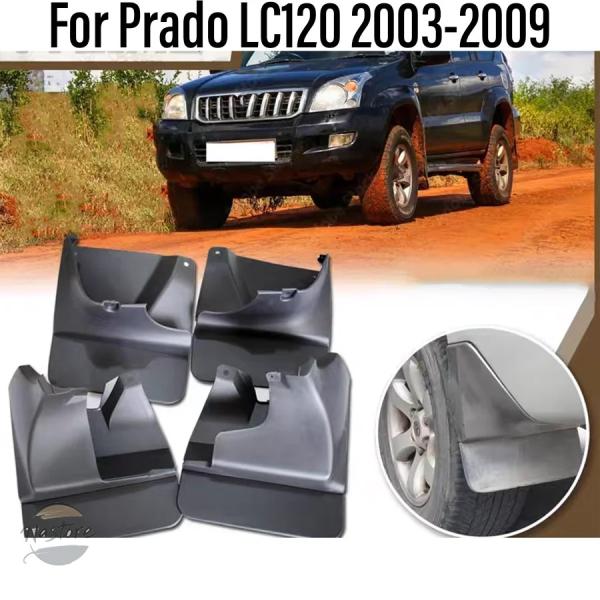 並行輸入品 lc120 トヨタ マッドガード パーツ アクセサリー フェンダー ランドクルーザー プラド フロント リア マッドフラップ カー