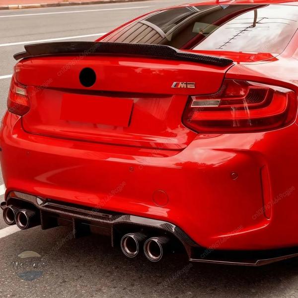 並行輸入品 f87 m2c BMW スポイラー  パーツ アクセサリー カーボン ガード クーペ チューニング カー リア バンパーリップ ディフ ューザー サ