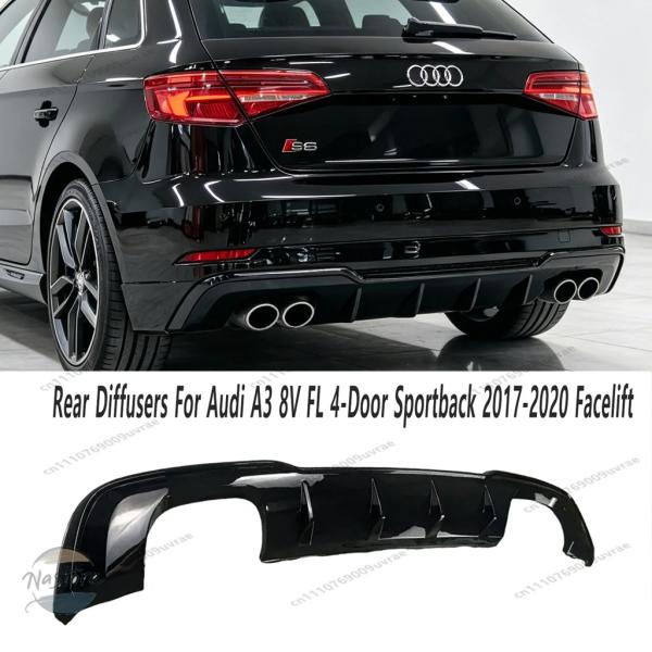 並行輸入品 a3 アウディ  パーツ アクセサリー tfsi tdi フェイスリフト ドア スポーツバック  マックススタイル リア バンパー バランス