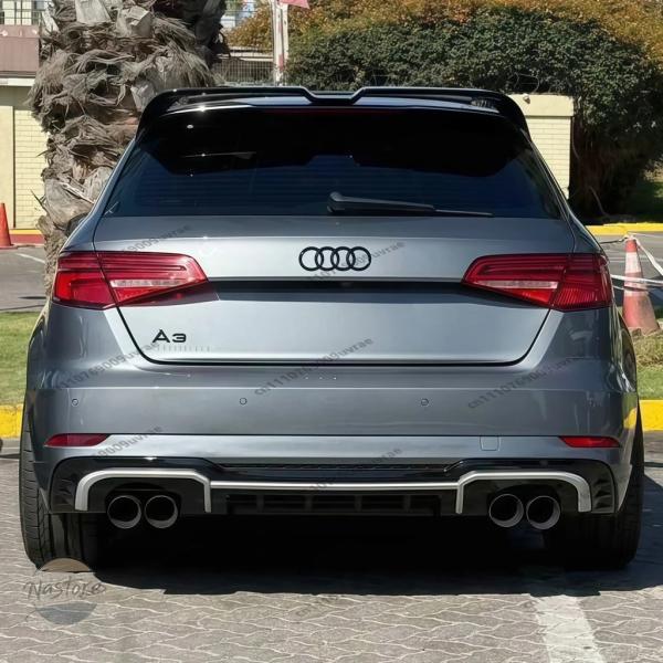 並行輸入品 a3 s3 アウディ スポイラー  パーツ アクセサリー スポーツバック tfsi tdi リア ルーフ テール ウィング スプリッター ディフュー