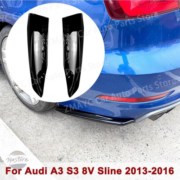 並行輸入品 a3 s3 アウディ スポイラー  パーツ アクセサリー sline セダン バージョン リア バンパー リップコーナー    パーツ