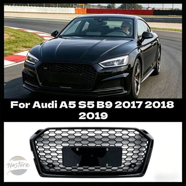 並行輸入品 rs5 a5 b9 アウディ グリル カスタムパーツ アクセサリー フロント レーシング 改造 センター 交換 スタイル 自動車