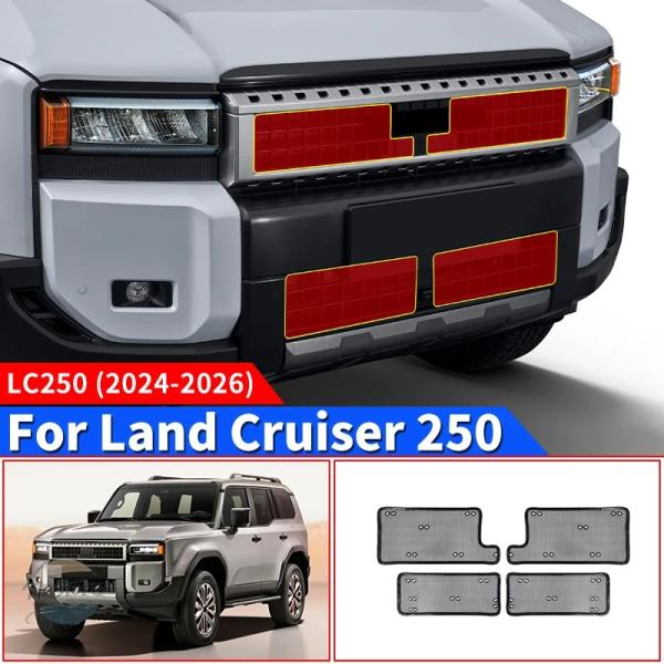 並行輸入品 lc250 fj250 トヨタ グリル カスタムパーツ アクセサリー ランドクルーザー プラド フロント 防虫防砂 ネット 外装