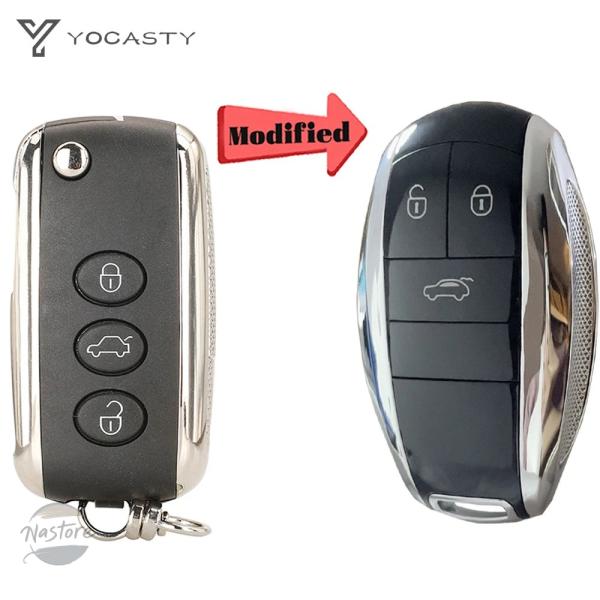並行輸入品 カバー カスタムパーツ アクセサリー yocasty フリップリモート カー キーシェルケース ベントレー ミュルザンヌ コンチネンタル ハートリン