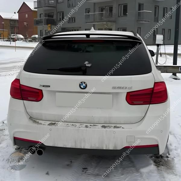 並行輸入品 f31 BMW ウィングキャップ カスタムパーツ アクセサリー スポイラー シリーズ ツーリング スタイル リア ウィング グロスブラック abs 