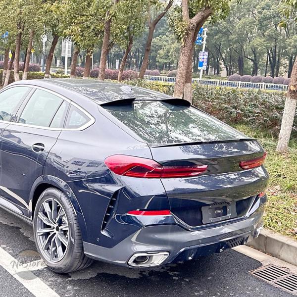 並行輸入品 x6 g06 BMW スポイラー カスタムパーツ アクセサリー カーボン グロスブラック ルック カー リア ルーフ ウィング ルーフトランク リッ