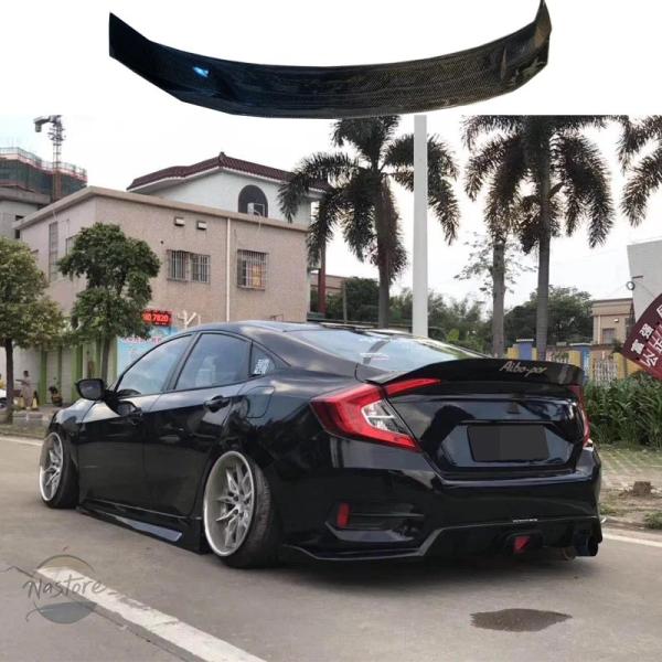 並行輸入品 fc1 シビック ホンダ スポイラー カスタムパーツ アクセサリー 代目 用感 abs スタイル リア トランク ブート リップ ダックテール