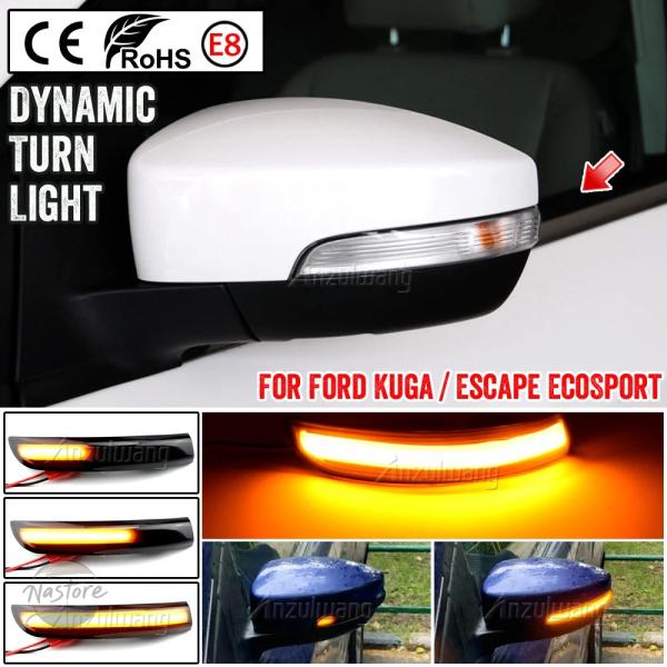 並行輸入品 カスタムパーツ アクセサリー フォード エスケープクーガエコスポーツ フォーカス led インジケーター ライト ダイナミック ウィン カー セット