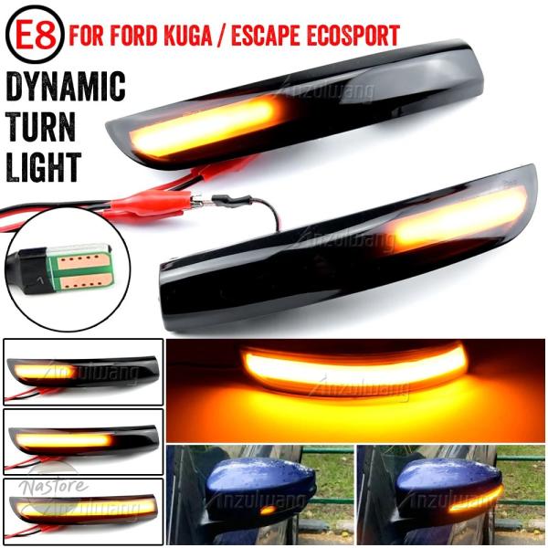 並行輸入品 カスタムパーツ アクセサリー フォード エスケープ クーガ エコスポーツ カー ダイナミック led サイド ウィン ライト インジケーター