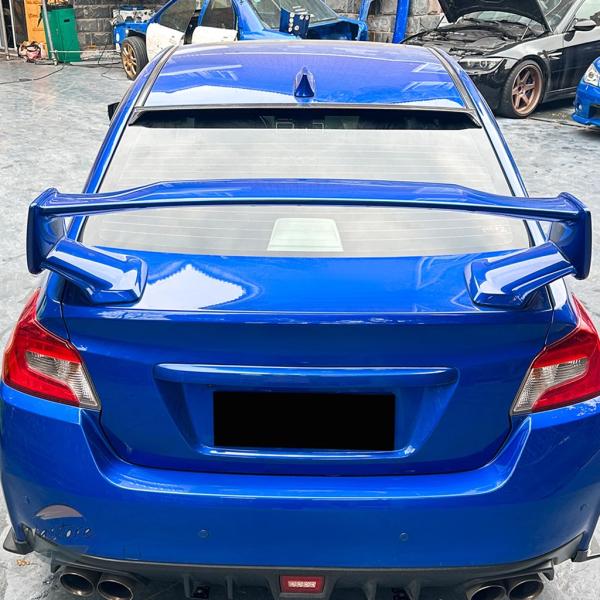 並行輸入品 スバル スポイラー カスタムパーツ アクセサリー カーボン wrx sti リア ウィンドウ ルーフ ウィング グロッシーブラック ルック