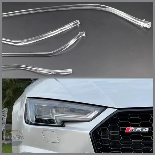 並行輸入品 a4l b9 s4 アウディ デイタイムランニングライト カスタムパーツ アクセサリー ヘッドライト led drl ガイド プレート チューブ ラ