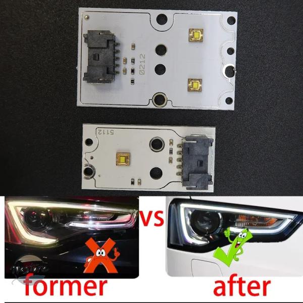 並行輸入品 a5 s5 アウディ ヘッドライト カスタムパーツ アクセサリー 車用 drl チップ バラスト led 回路基板 光源基板 マイクロチップ 用白色