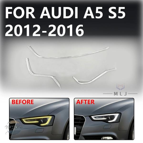 並行輸入品 a5 s5 アウディ ヘッドライト カスタムパーツ アクセサリー デイタイム 車用 drl ライト ガイド プレート led チューブ バー ストリ